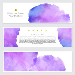 Set of watercolor backgrounds