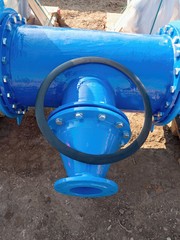 500mm  drink water pipe  joint with reduction member to 150 mm unit by screws and nuts