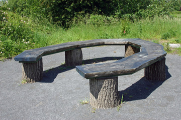 Horseshoe shaped seat