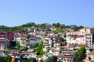 Italian houses located in the mountains