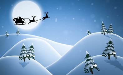 Fototapeta premium Santa's sleigh