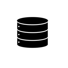 Database icon on white background