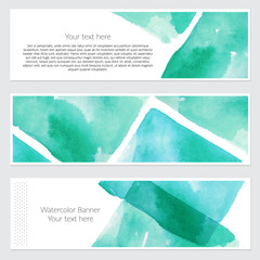 Set of watercolor backgrounds