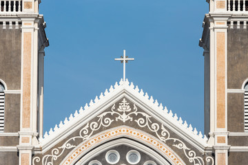 Obraz premium Tip of the Roman Catholic Diocese or Cathedral of the Immaculate