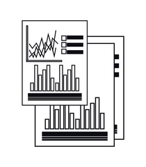 Document icon. Infographic data information business and analiytics theme. Isolated design. Vector illustration