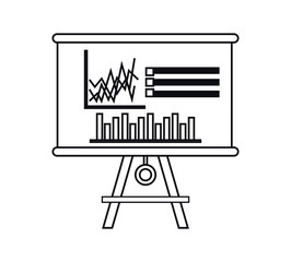Board icon. Infographic data information business and analiytics theme. Isolated design. Vector illustration