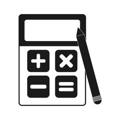 Calculator icon. tool mathematics finance device and electronic theme. Isolated design. Vector illustration