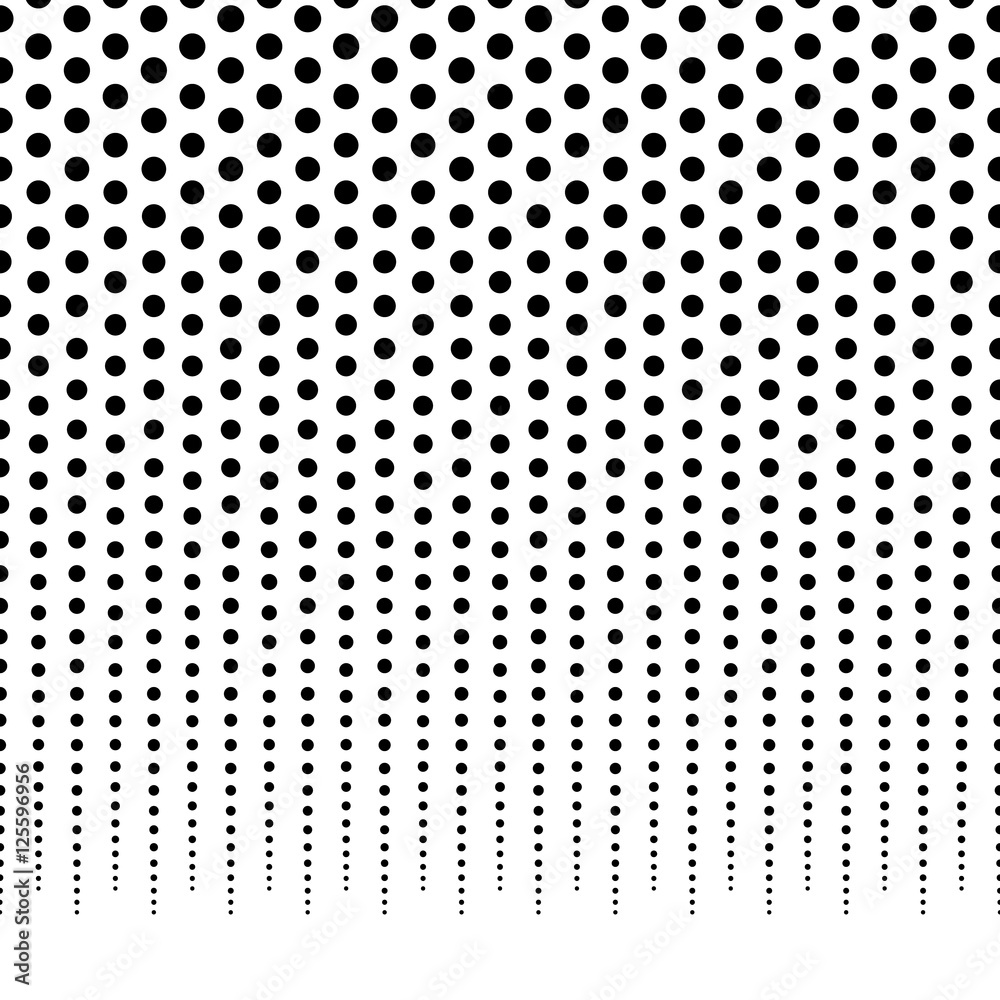Poster horizontally repeatable halftone background / pattern fading fro