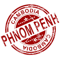 Red Phnom Penh stamp