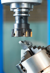 industrial metalworking cutting process by milling cutter