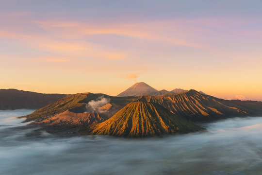 Fototapeta Mont Bromo, Indonésie