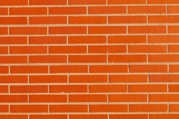 Detail of a red brick wall texture