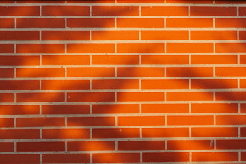 Detail of a red brick wall texture