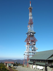 Radio and TV Tower. Broadcasting mast.