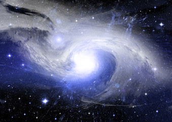 Obraz premium Stars, dust and gas nebula in a far galaxy