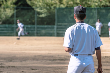 高校野球練習風景