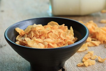corn flake with milk