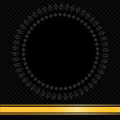 Floral frame with space for text