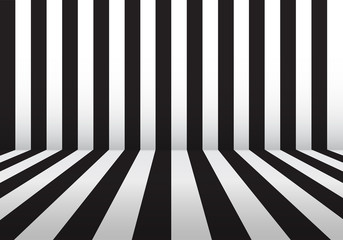 Black white wall and floor design space background vector illustration.
