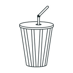 Soda icon. Drink cola cold liquid and beverage theme. Vector illustration