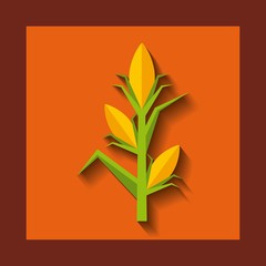 Fototapeta na wymiar corn cultive isolated icon vector illustration design
