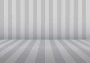 Gray tone wall and floor design space background vector illustration.