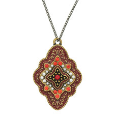 Vintage pendant isolated on white background