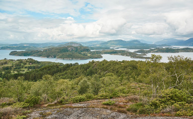 Fototapeta na wymiar Nature Norway natural landscape