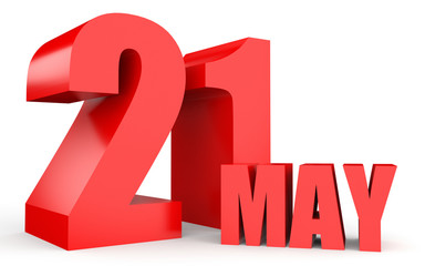 May 21. Text on white background.