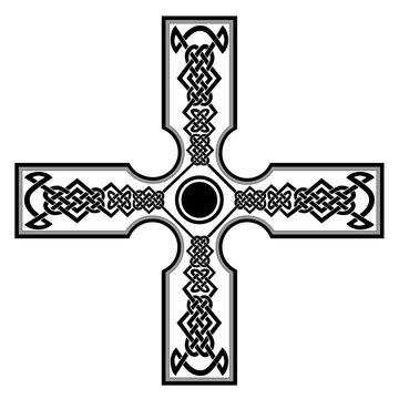 Celtic cross for tattoo or another design.