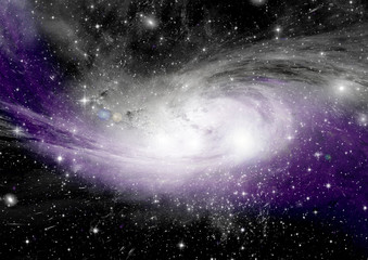 Naklejka premium galaxy in a free space