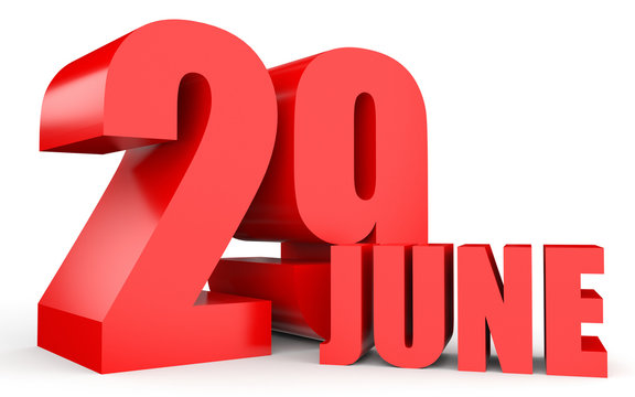 June 29. Text on white background.