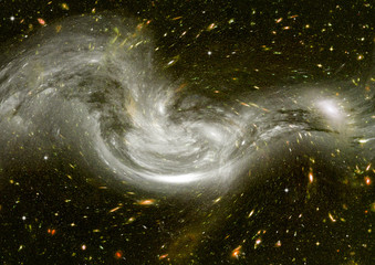 galaxy in a free space