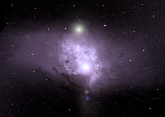 Fototapeta premium galaxy in a free space