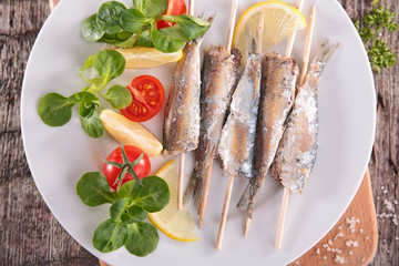 fried sardine