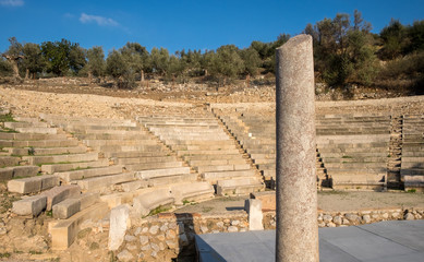Fototapeta na wymiar Kleines Theater von Epidaurus. The little theatre of Ancient Epidaurus, Griechenland. 16145.jpg