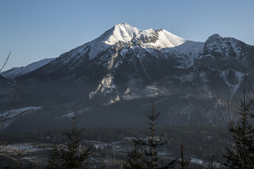 Tatra mountains in winter, landscape