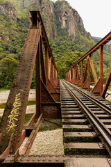 Train Bridge in Machu Picchu