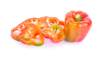 red pepper isolated on white background