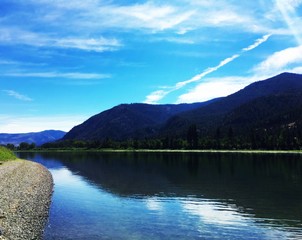 Montana River Reflection 