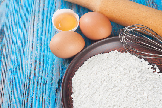 Egg yolk and flour