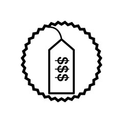 price tag isolated icon vector illustration design