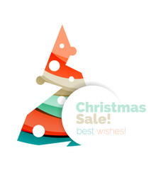 Christmas colorful geometric abstract background