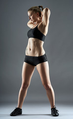 Fototapeta na wymiar Fitness model posing