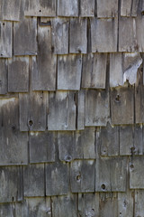 Weathered Shingles on old barn wall