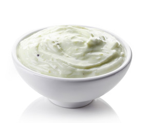 Bowl of kiwi yogurt