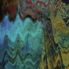 Abstract grunge texture. Colorful paint washes. Art background with waves.