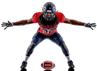 Poster american football player man isolated © snaptitude