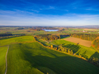 Luftbild: Oberbayern im Herbst