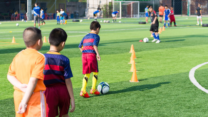 Children Training in Soccer academy